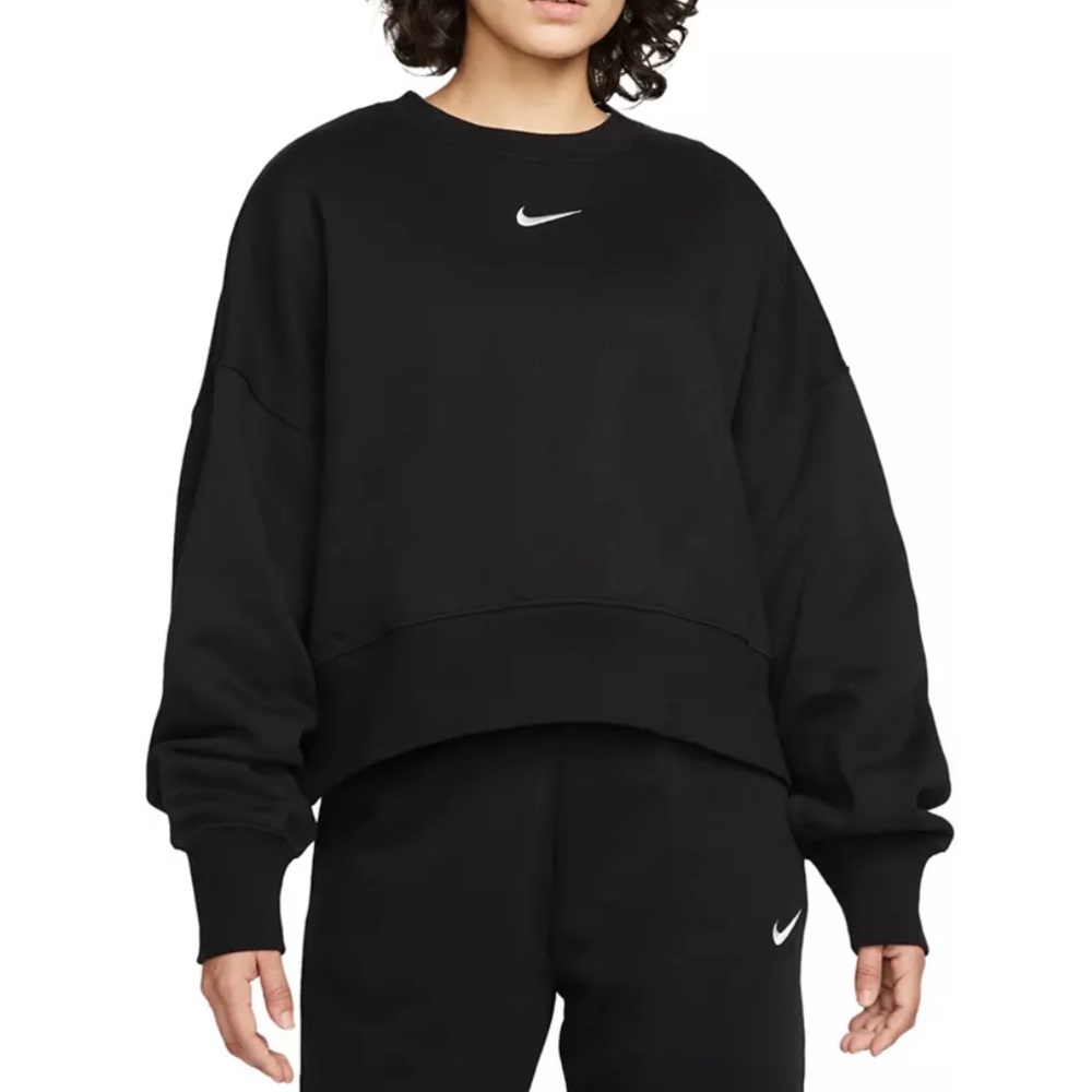 Nike Phoenix Fleece Sportswear Crewneck - Black - Size XL